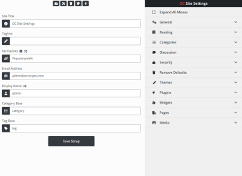 OC Site Settings